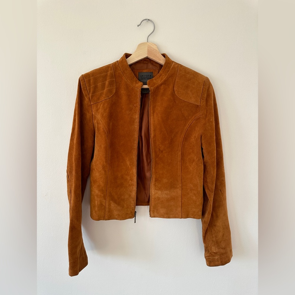 John Paul Richard Uniform Leather Suede Jacket